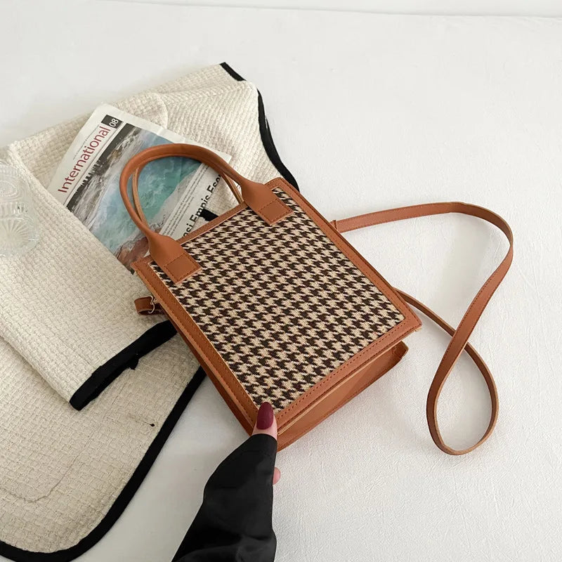 Women's PU Leather Tote Crossbody Handbag