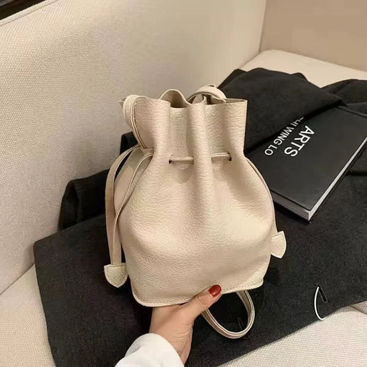 Vintage Crossbody Bucket Bag Woman Bag Female Shoulder Handbag