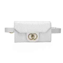 Woman Leather Fanny Pack Waist Bags Crossbody Chest Bag