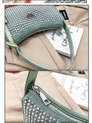 Rhinestone Shoulder Bag Women Bling Handbag