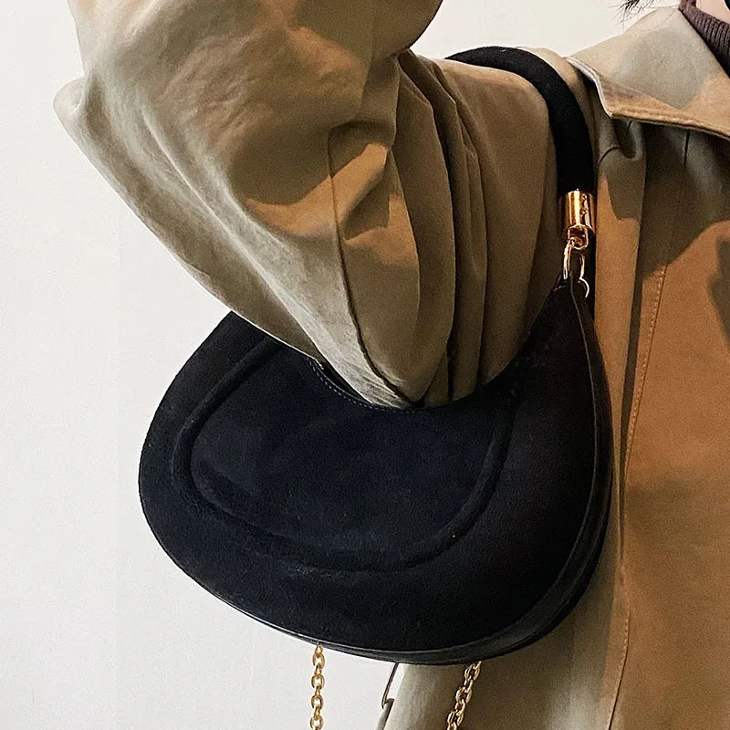 Women Handbag Small Size Retro Casual All Match Hobos Bag