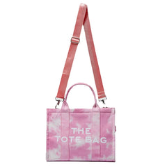 Large Letter Canvas Tote Shoulder Bag Eco Shopper Bags for Women