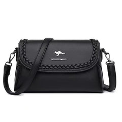 Women Leather Messenger Bag Classic Single Shoulder Bag