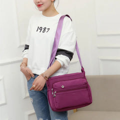 Women's Waterproof Nylon Messenger Bag