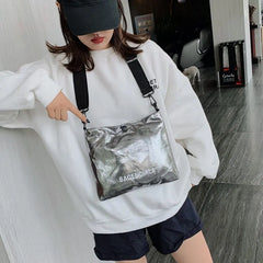 Women Shoulder Bag Handbag Bright Hand Tote Female Clutches Pouch Solid