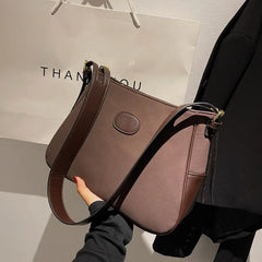 Matte Shoulder Bag Vintage Crossbody Handbag