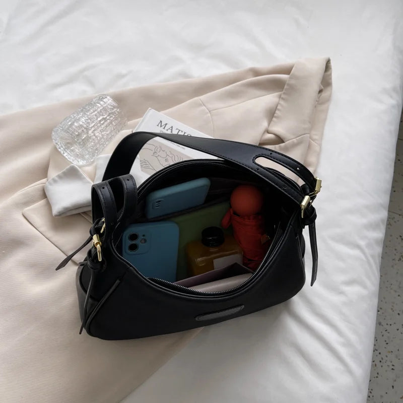 Matte Shoulder Bag Vintage Crossbody Handbag