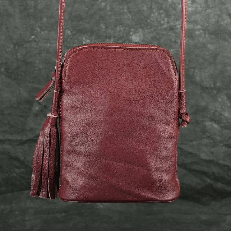 Small Leather Shoulder Bag Crossbody Handbag