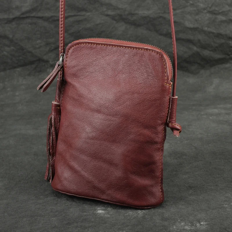 Small Leather Shoulder Bag Crossbody Handbag