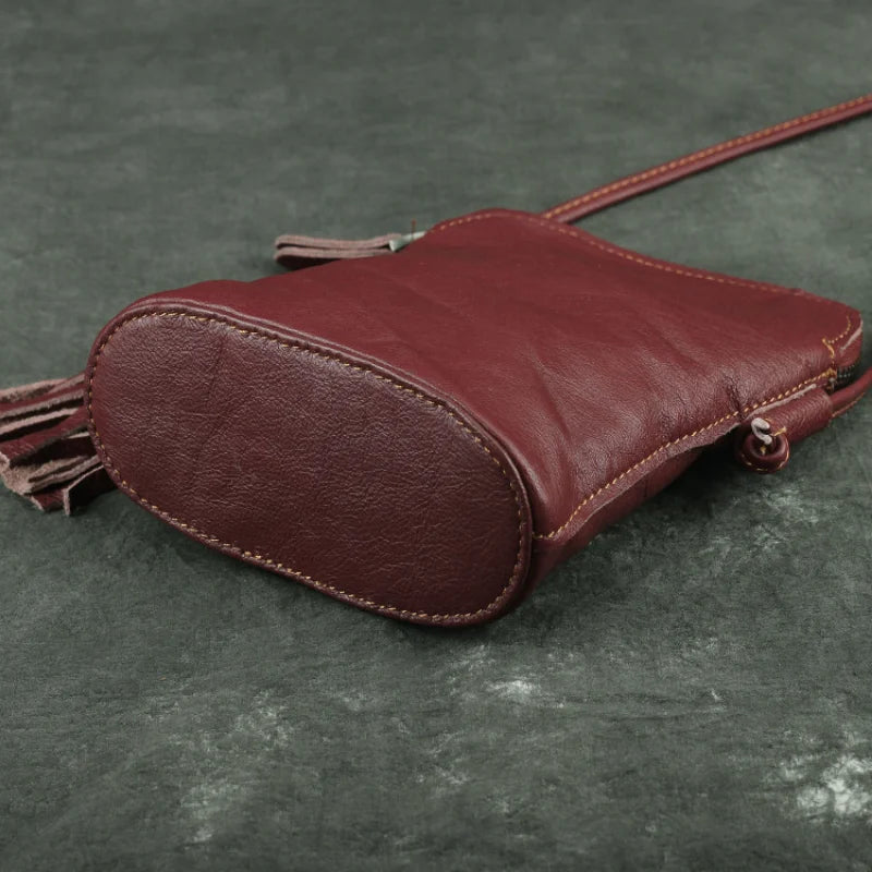 Small Leather Shoulder Bag Crossbody Handbag