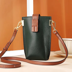 Women's Leather Shoulder Bag Soft Crossbody Phone Bag