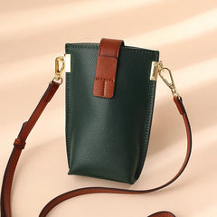 Women's Leather Shoulder Bag Soft Crossbody Phone Bag