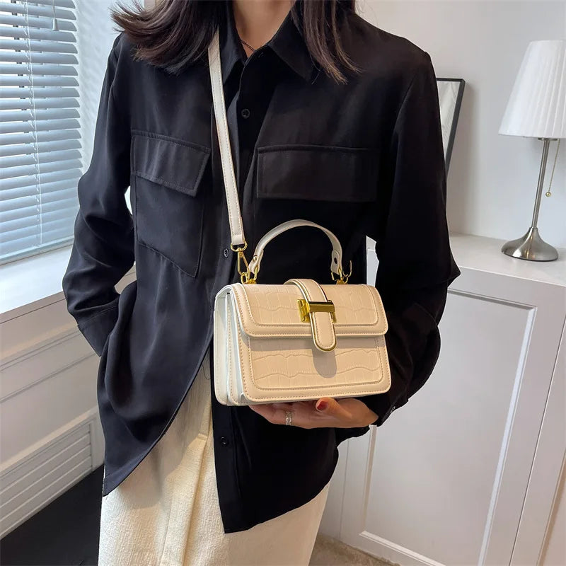 Women's Crossbody Bag Small Square Versatile Style Solid Color