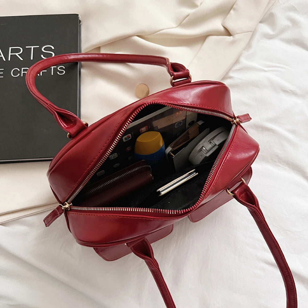Women's Hobo Bag Patent Leather Underarm Tote Bag Purses
