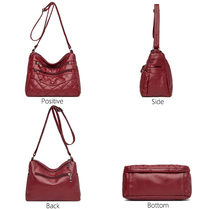 Crossbody Bags Soft Skin High Capacity Shoulder Bags