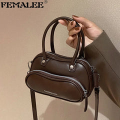 Women Shoulder Crossbody Bag Chain PU Leather Small Purse
