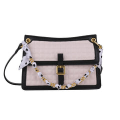 Ribbon Tote Bag Spring PU Leather Women's Handbag Shoulder Messenger Bag