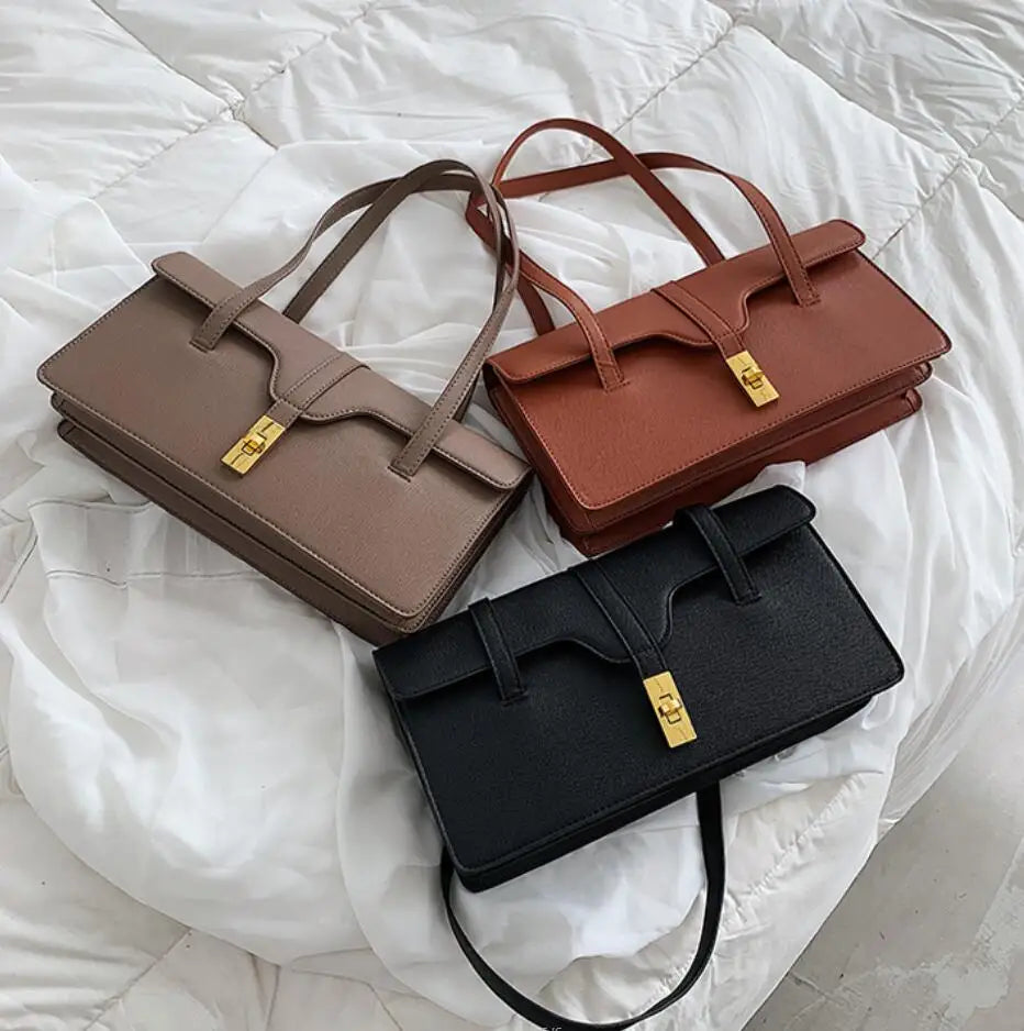 Winter Large Shoulder Bag PU Leather Women's Handbag