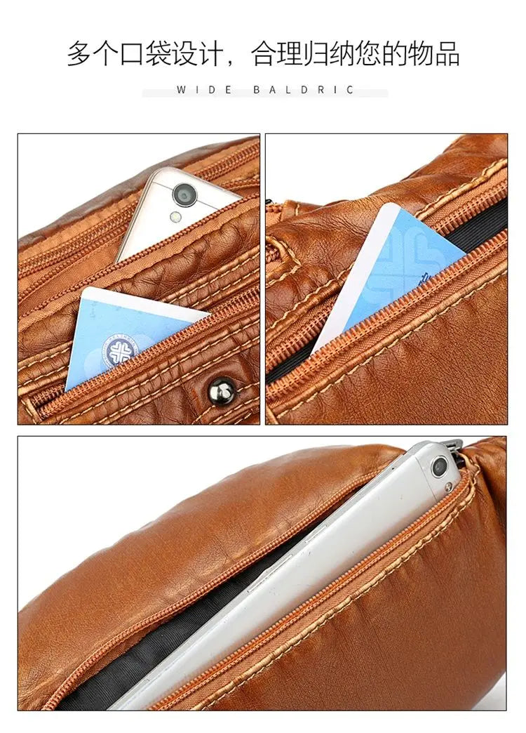 High-Quality Ladies Waist Bag Casual Travel Chest Leg Bag