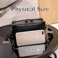 Square Shoulder Bag Mini Soft Travel Luggage Women Unisex Chain Small Handbag