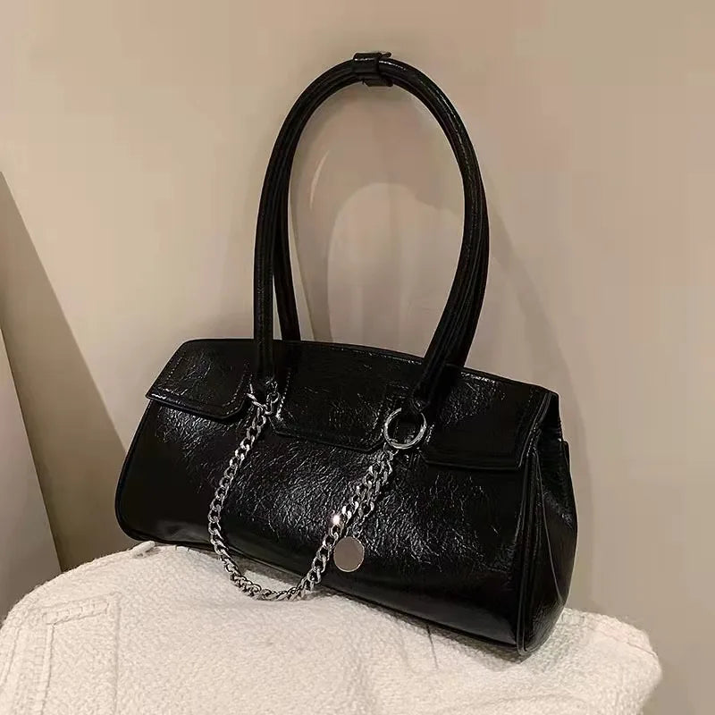 Soft Leather Shoulder Messenger Handbag