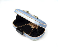 Insect Rhinestone Evening Mini Clutch Chain Bag for Women