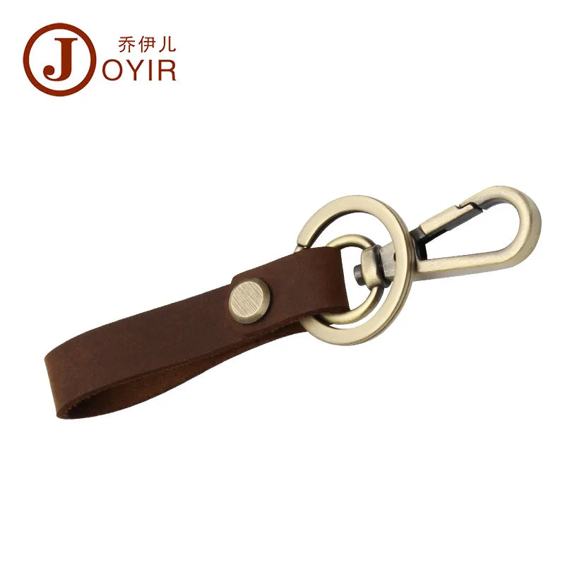 Leather Key Wallet Car Keychain Holder Gift Key Rings