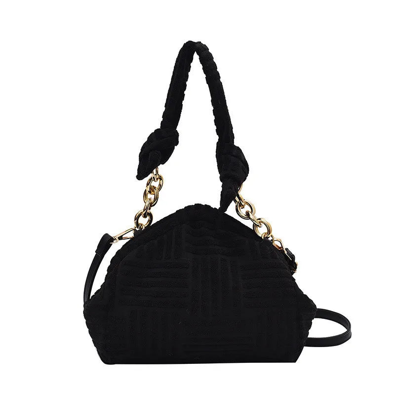 Women Portable Bucket Bag Chain Shoulder Bag