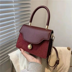 Frosted Texture Retro Handbag Single Shoulder Messenger Bag