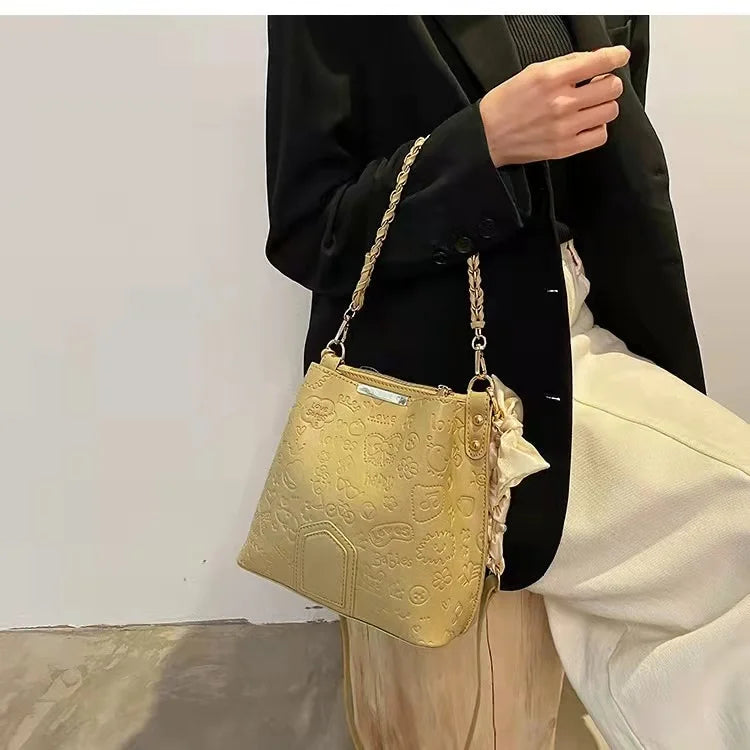 One-Shoulder Bucket Women's Messenger Bag