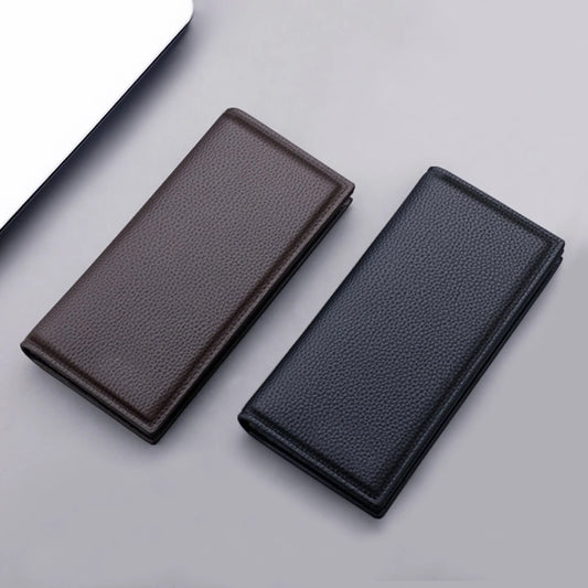 Lychee Pattern Long Wallet Large Capacity Multi-functional Money Pouch