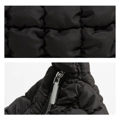 Quilted Down Padded Shoulder Bag Large Capacity Women Tote Handbag