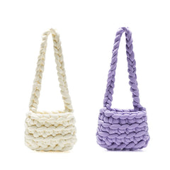 Handwoven Cotton Shoulder Bag Eco Friendly Women Crossbody Tote