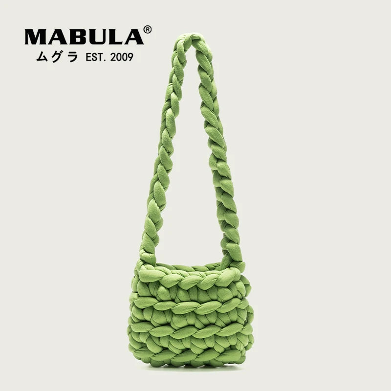 Handwoven Cotton Shoulder Bag Eco Friendly Women Crossbody Tote