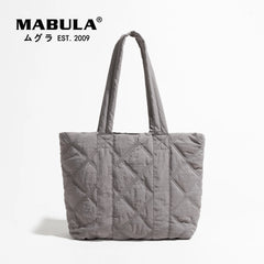 Quilted Handbags Solid Women Shoulder Bags Large Capacity Casual Totes