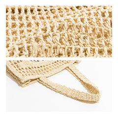 Summer Beach Straw Bag Women Shoulder Handwoven Tote Bag