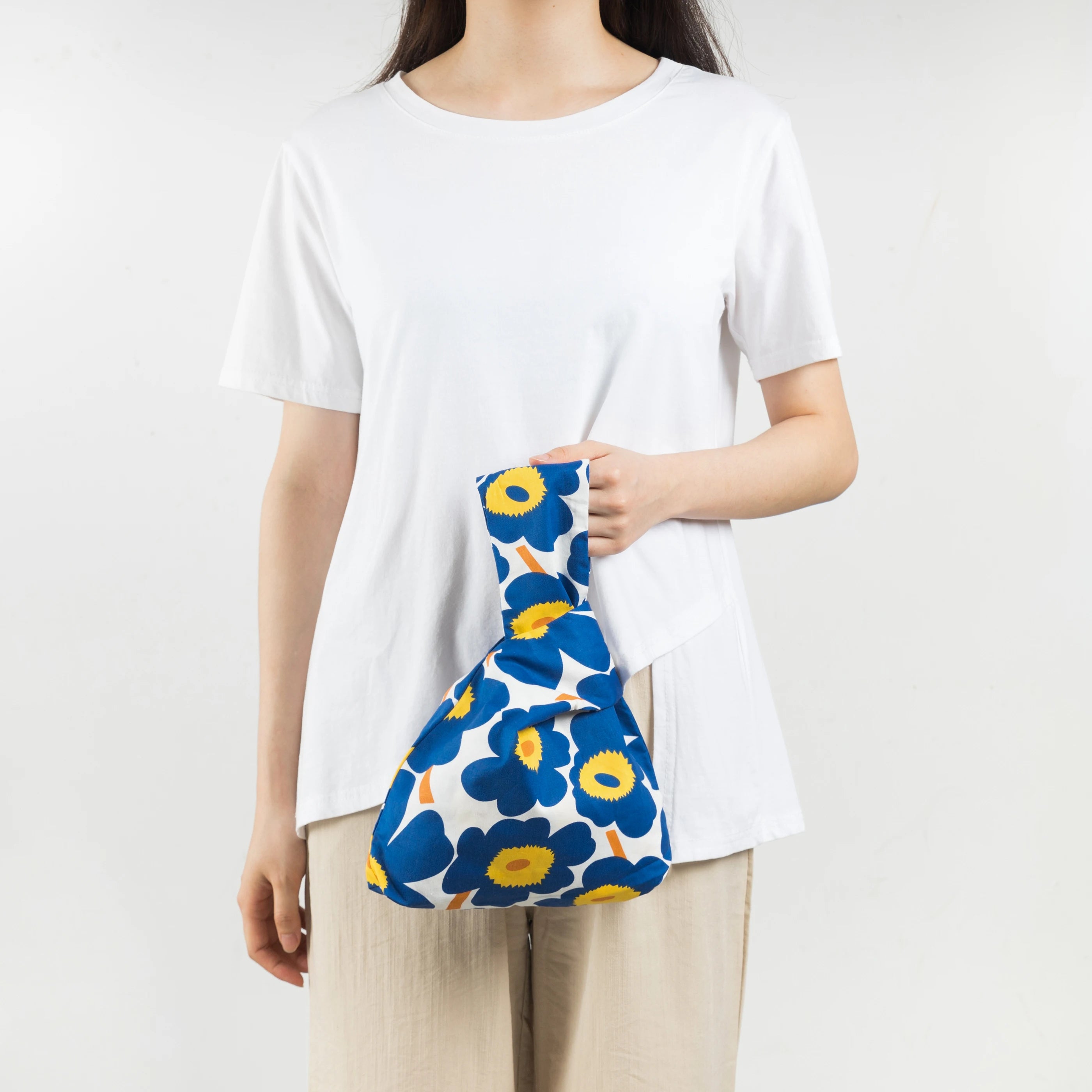 Japanese Knot Shopper Pouch Eco Friendly Foldable Reusable Handbag