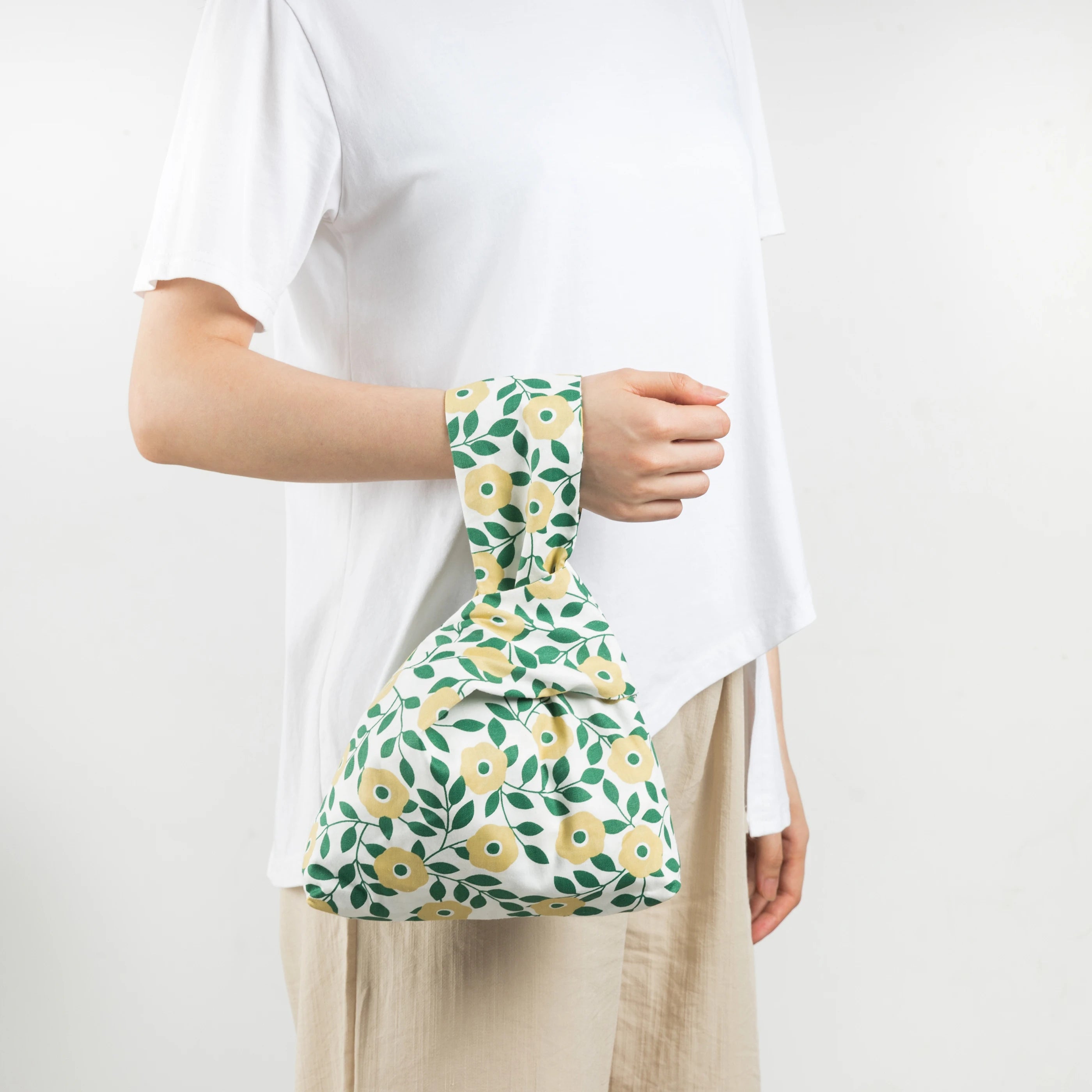 Japanese Knot Shopper Pouch Eco Friendly Foldable Reusable Handbag