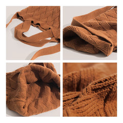 Women Casual Shoulder Bags Large Capacity Handwoven Crossbody Bag