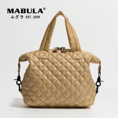 Quilted Tote Bags Women Padded Handbags Shoulder Bag Crossbody Bag