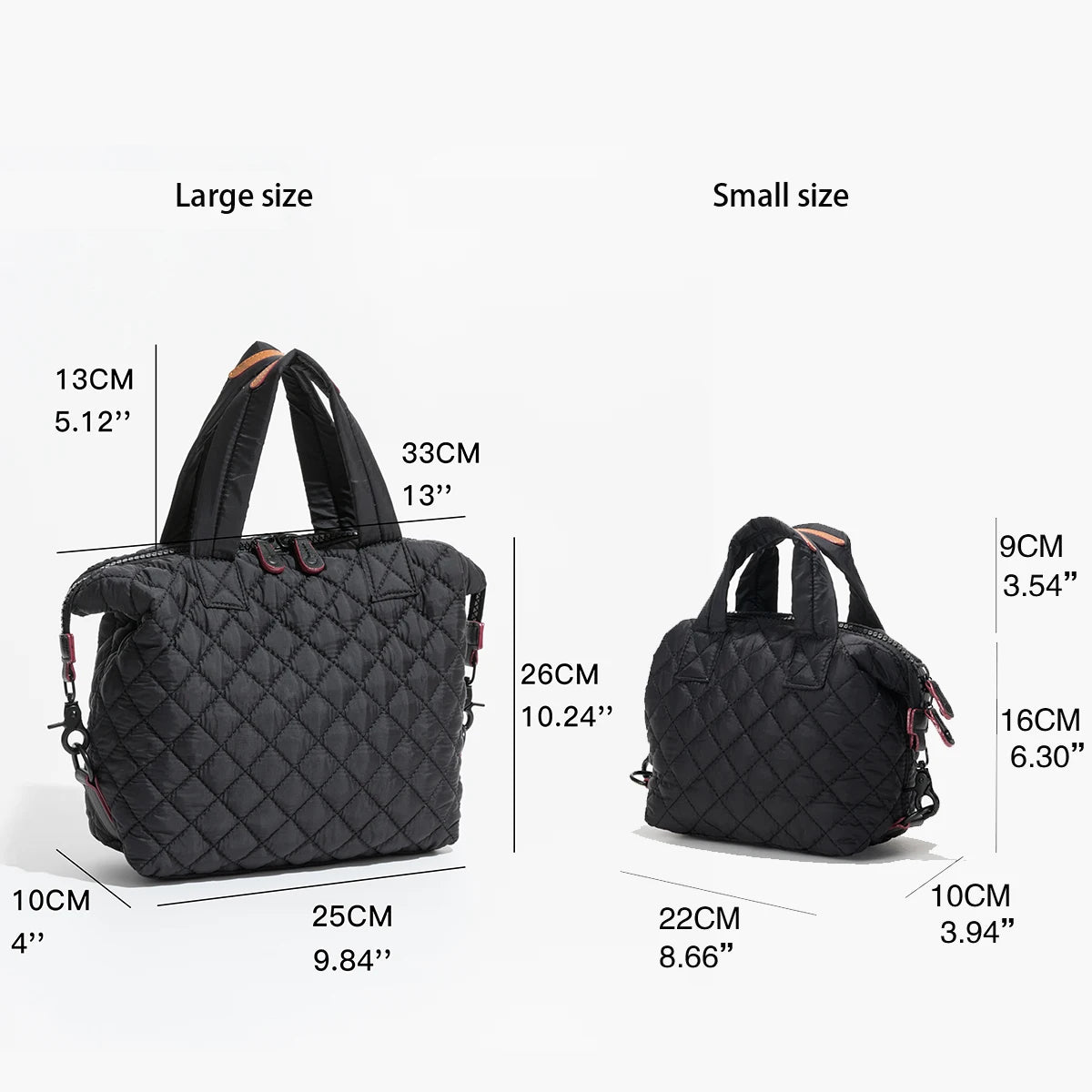 Quilted Tote Bags Women Padded Handbags Shoulder Bag Crossbody Bag