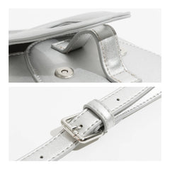 Small PU Leather Phone Bag Women Mini Saddle Crossbody Bag