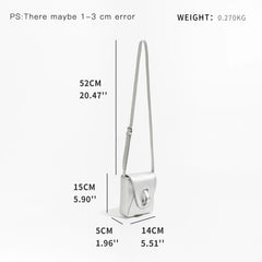 Small PU Leather Phone Bag Women Mini Saddle Crossbody Bag