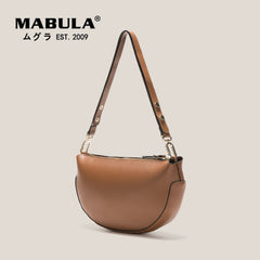 Half Moon Small Tote Bag PU Leather Women Shoulder Purse