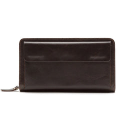 Business Style Leather Clutch Wallet Men Hand Purse