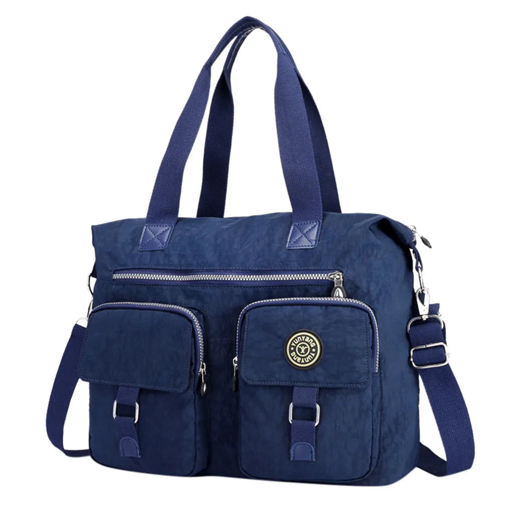 Women's Multi-pockets Shoulder Bag Portable Outdoor Travel Zipper Handbag