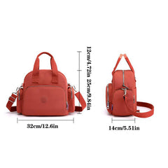 Women's Multi-pockets Shoulder Bag Portable Outdoor Travel Zipper Handbag