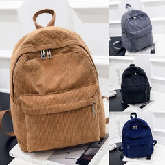 Girls' Corduroy School Backpack