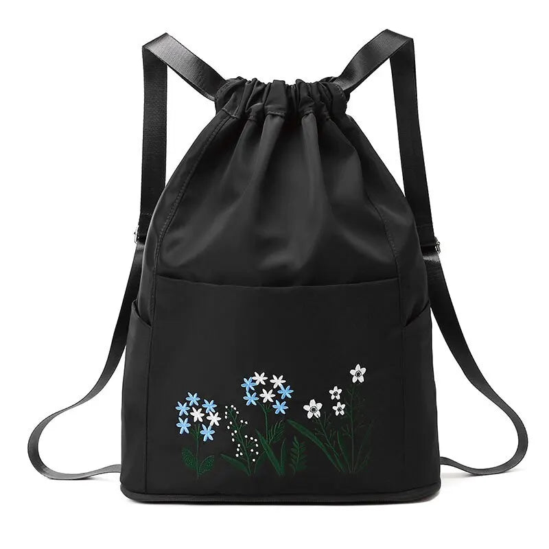 Women's Drawstring Backpack Multifunction Portable