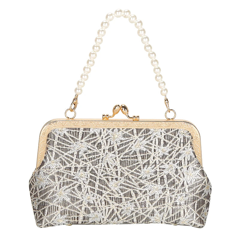 Chinese Style Floral Pattern Evening Bag for Phone